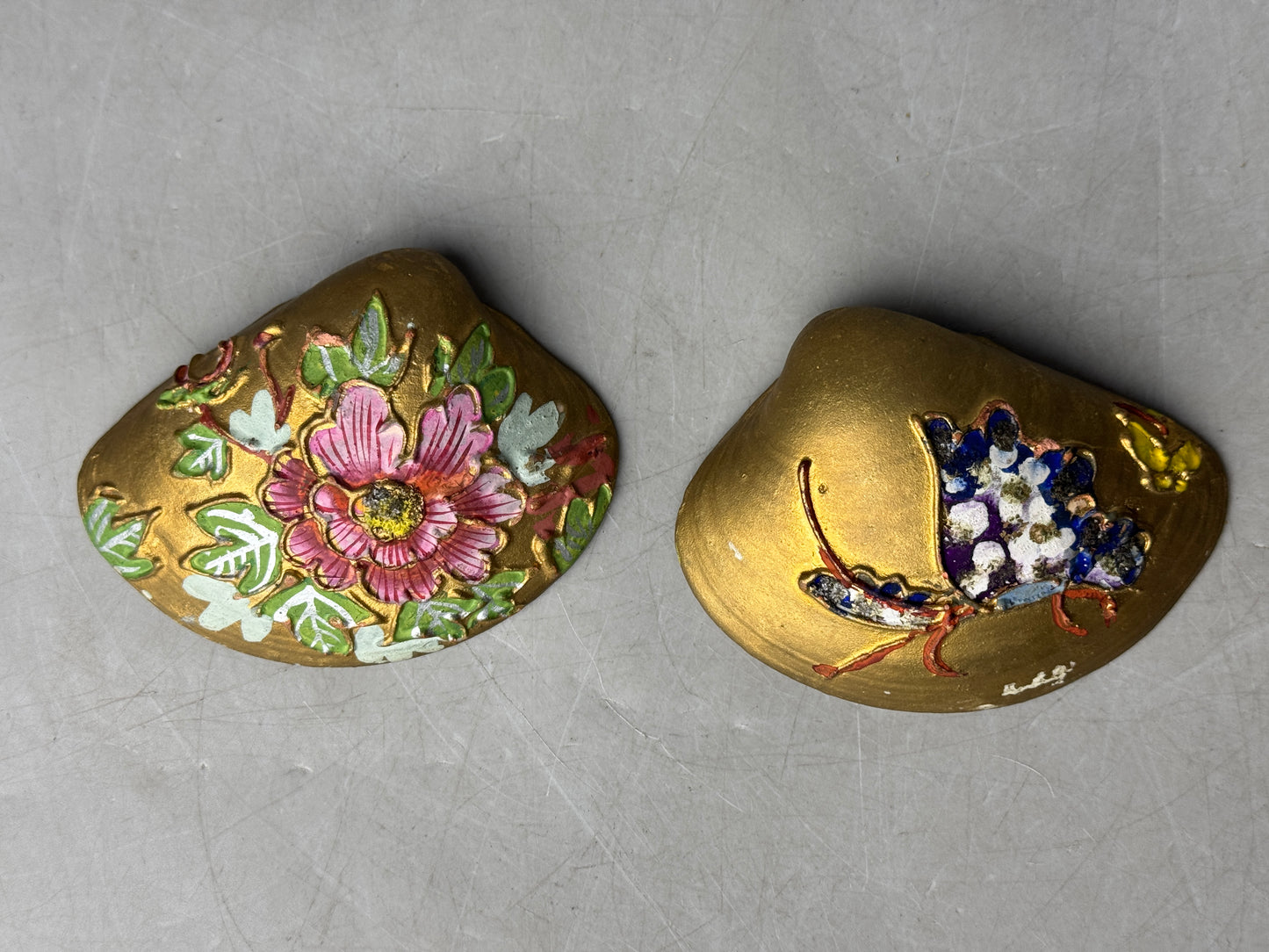 Y8600 KAI AWASE bivalve clam Shell matching game Makie Japan antique traditional