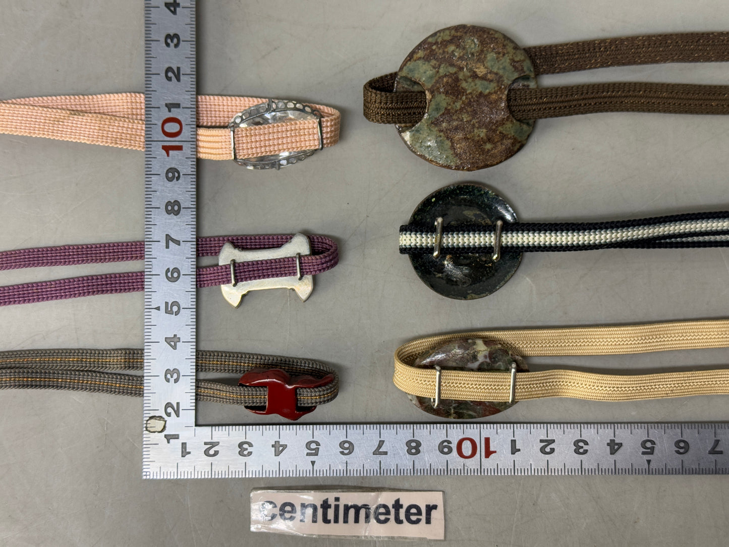 Y8605 OBIDOME Sash clip brooch set of 6 Japan antique kimono accessory fashion
