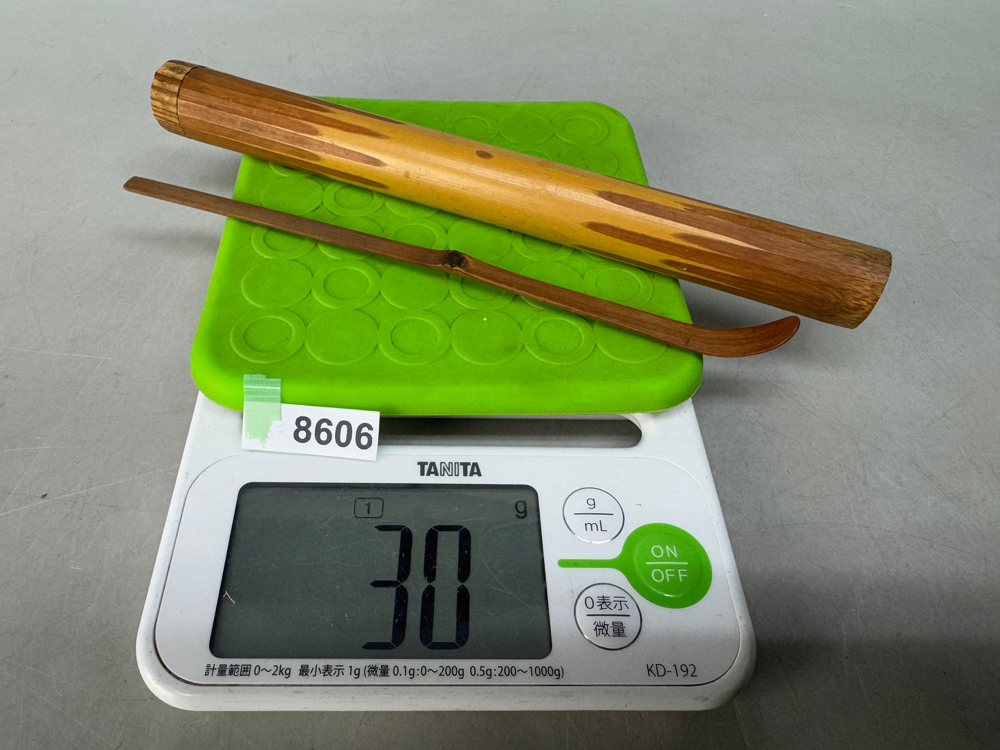 Y8606 CHASHAKU Bamboo matcha scoop box Japan Tea Ceremony utensil antique spoon