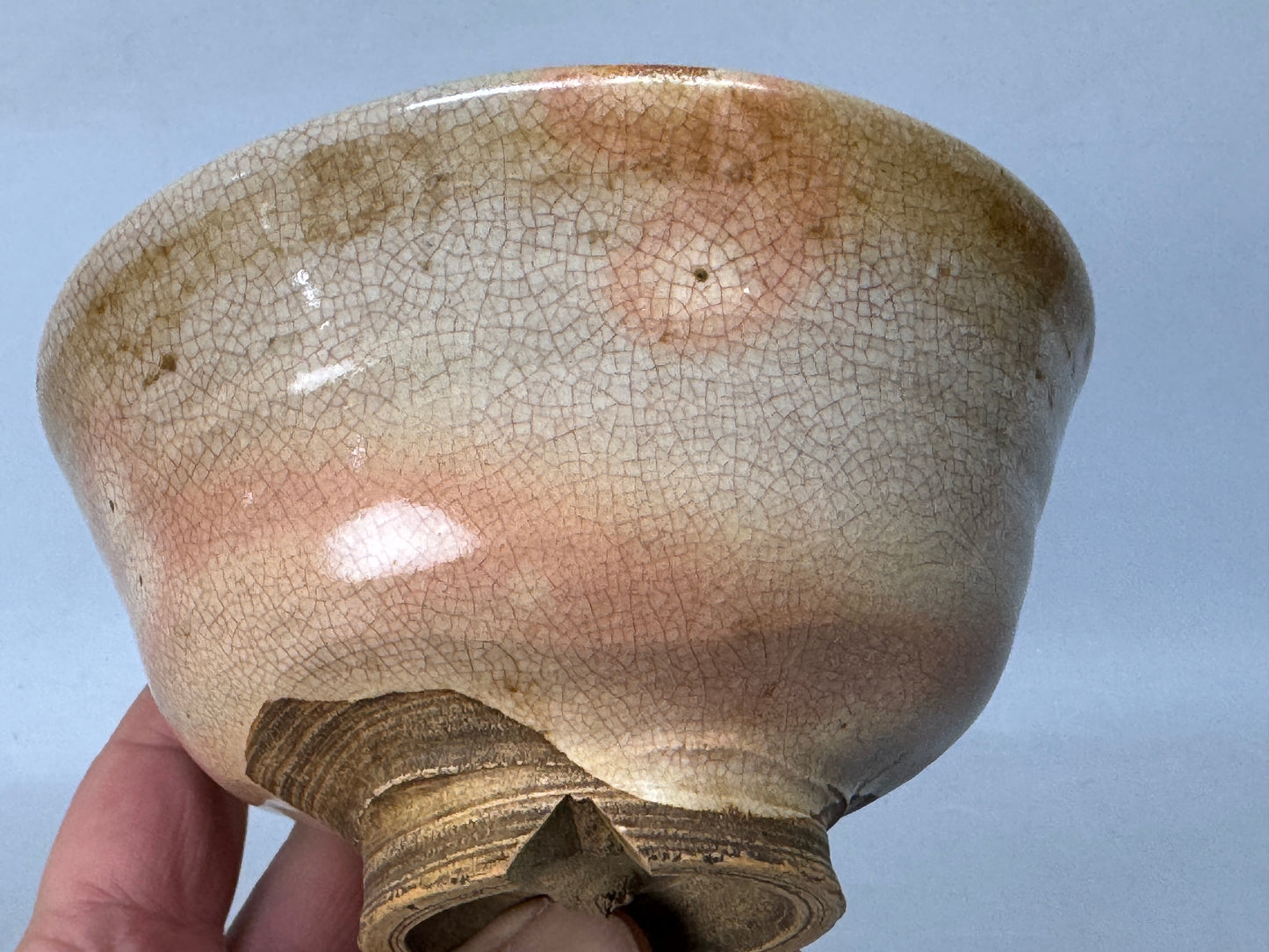 Y8621 CHAWAN Hagi-ware bowl Warikodai Ko-Hagi Japan antique tea ceremony pottery