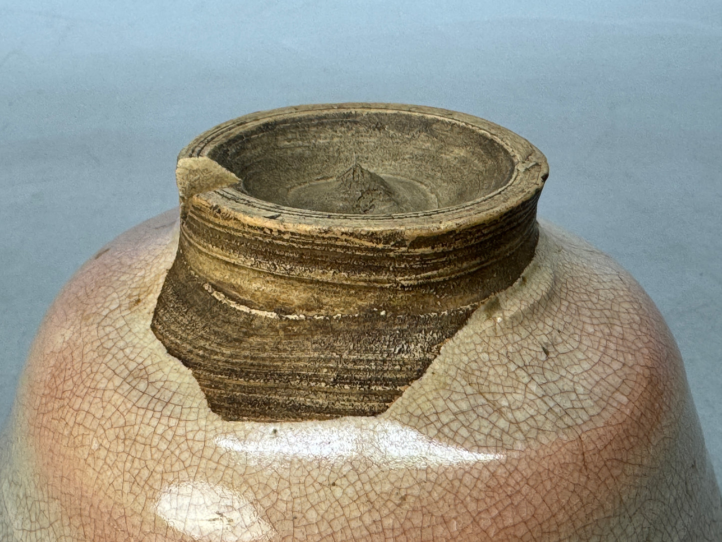 Y8621 CHAWAN Hagi-ware bowl Warikodai Ko-Hagi Japan antique tea ceremony pottery