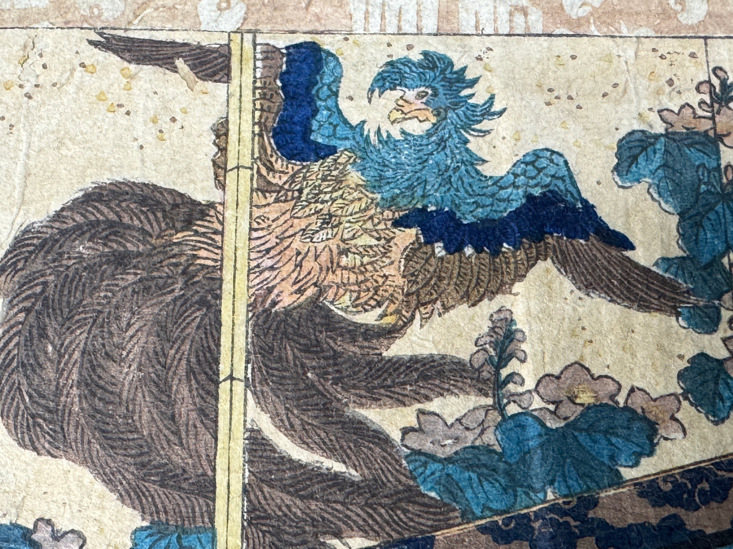 Y8636 WOODBLOCK PRINT Toyokuni one piece horizontal Japan Ukiyoe antique art