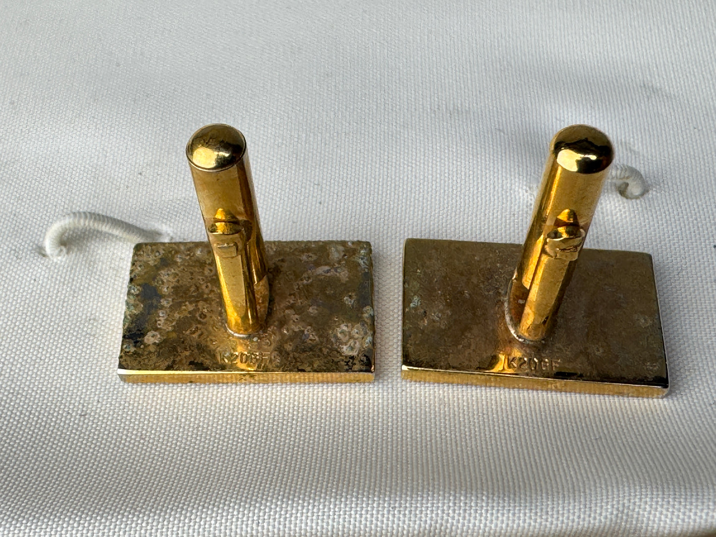 Y8644 OBIDOME Higo inlay sash clip tie pin cufflinks box Japan antique kimono