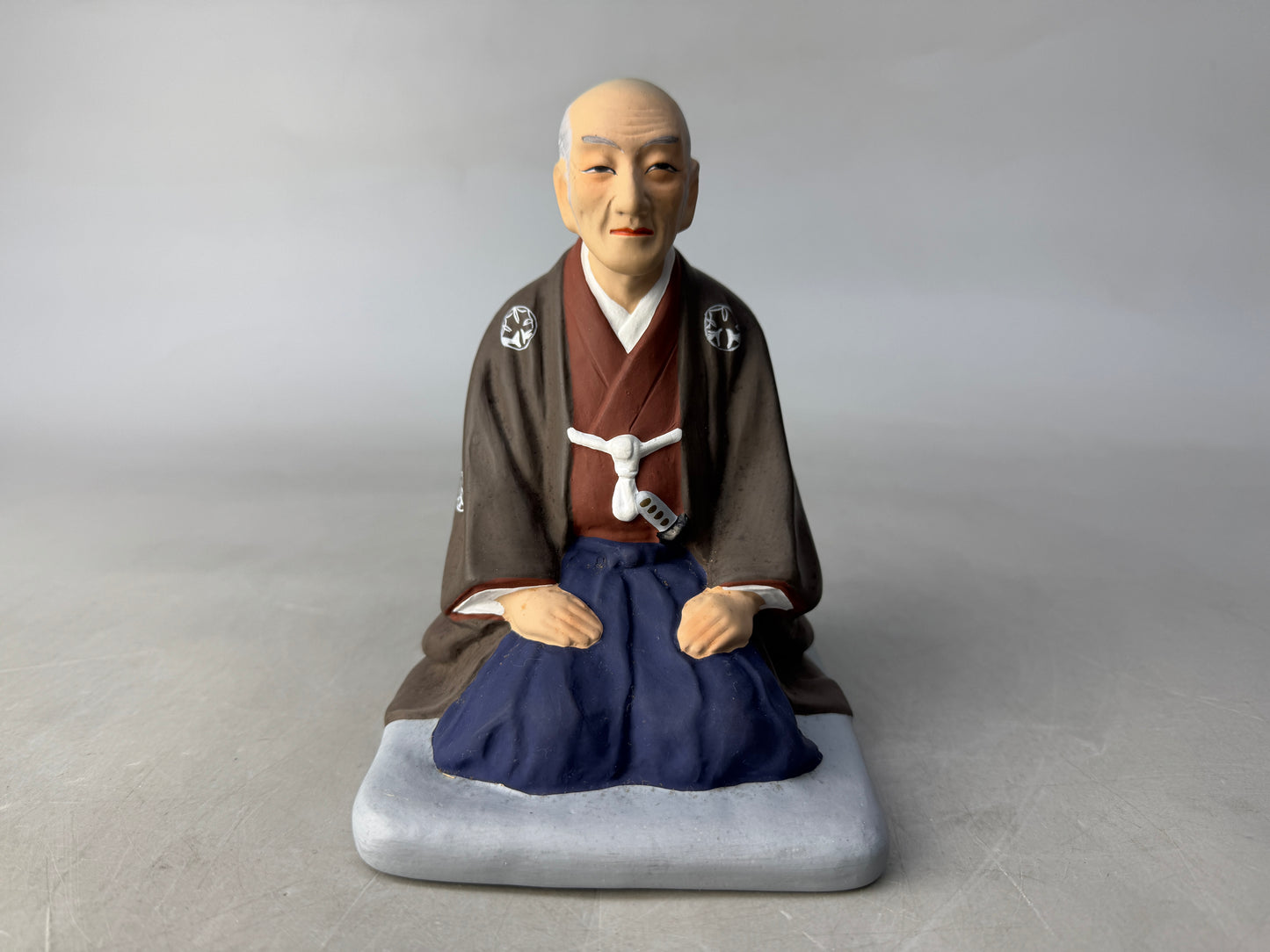 Y8646 STATUE ceramic Sen no Rikyu figurine figure Japan antique decor interior