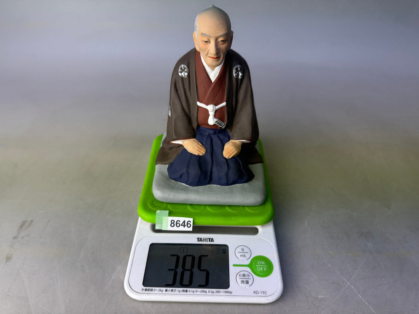 Y8646 STATUE ceramic Sen no Rikyu figurine figure Japan antique decor interior