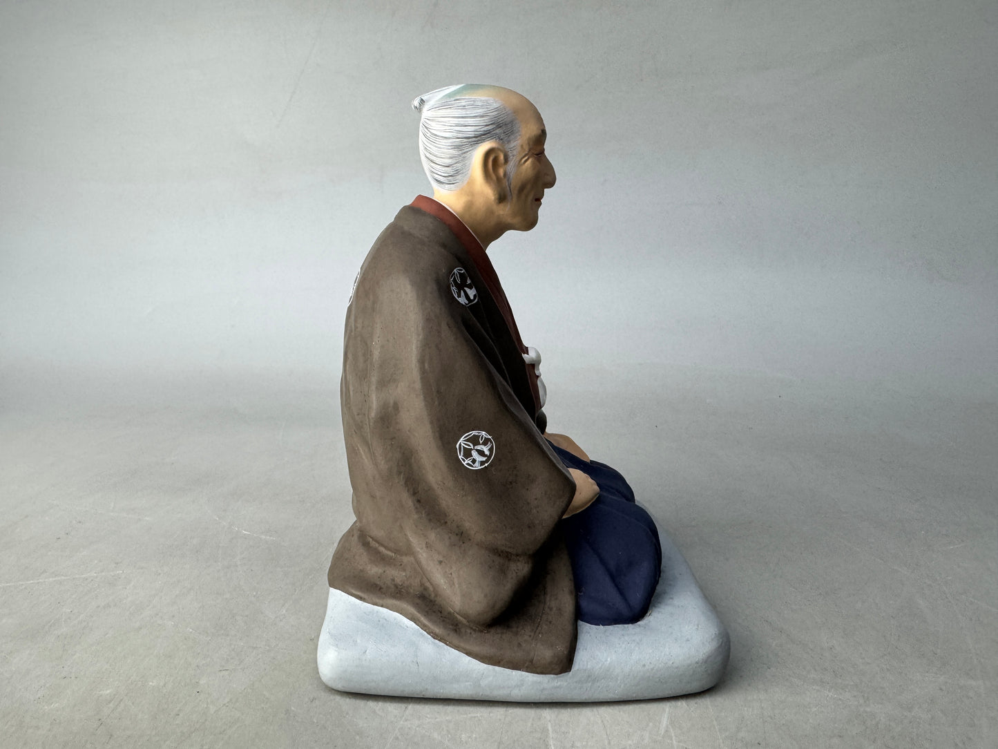 Y8646 STATUE ceramic Sen no Rikyu figurine figure Japan antique decor interior