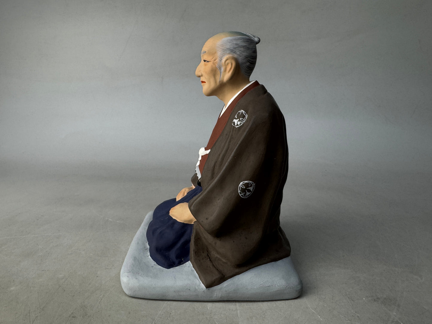 Y8646 STATUE ceramic Sen no Rikyu figurine figure Japan antique decor interior
