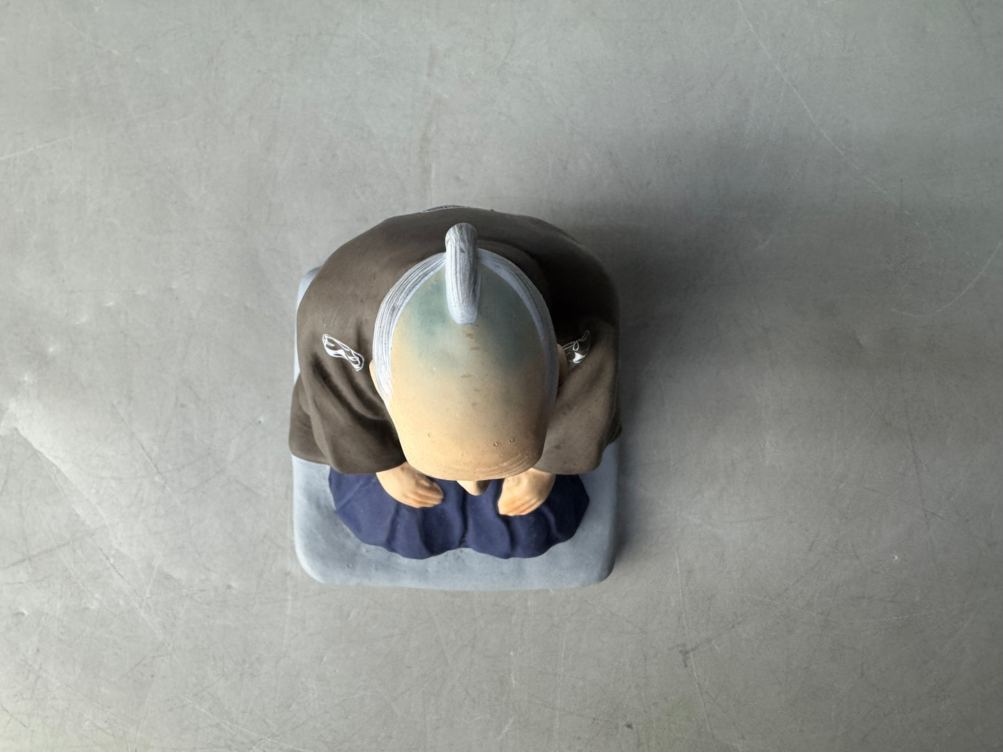Y8646 STATUE ceramic Sen no Rikyu figurine figure Japan antique decor interior