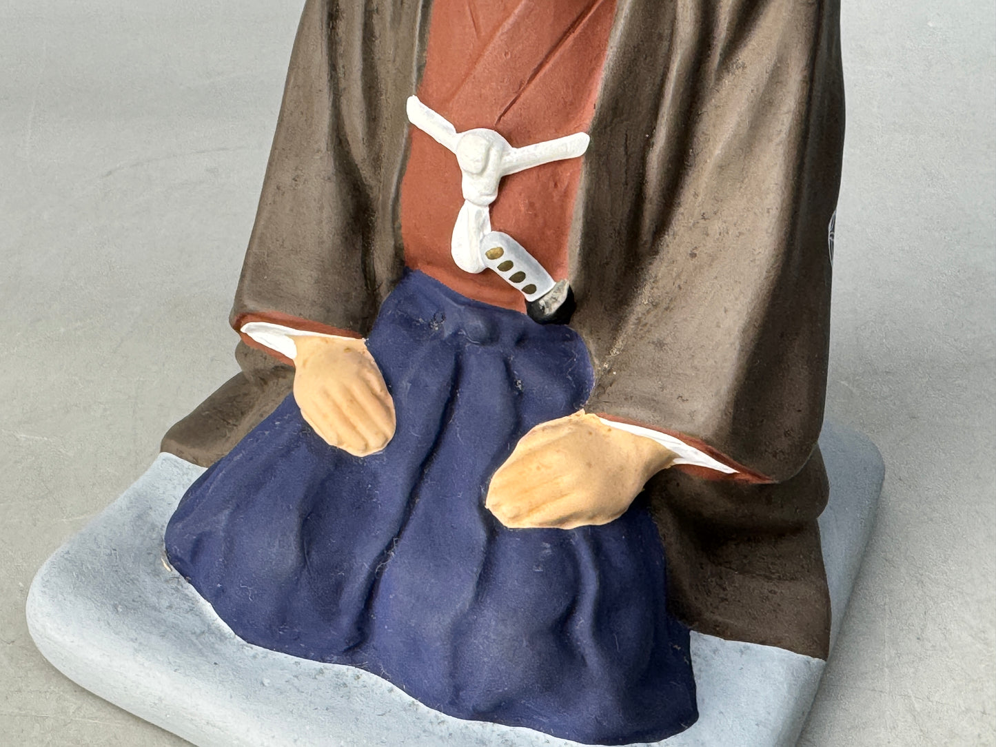 Y8646 STATUE ceramic Sen no Rikyu figurine figure Japan antique decor interior