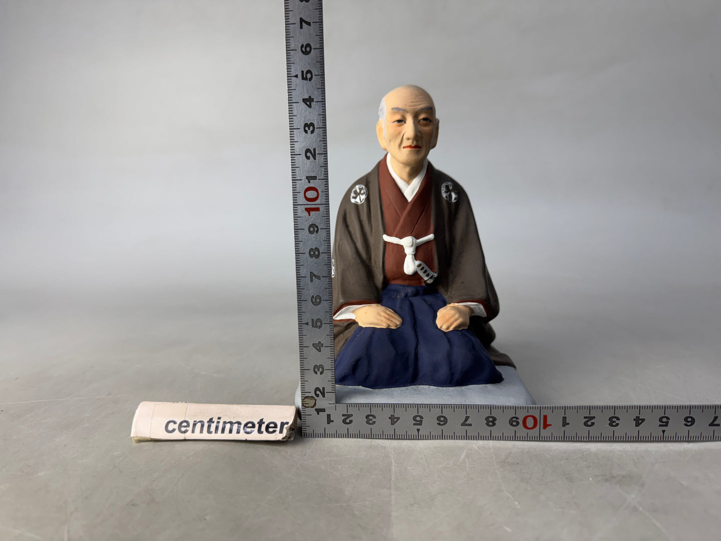 Y8646 STATUE ceramic Sen no Rikyu figurine figure Japan antique decor interior