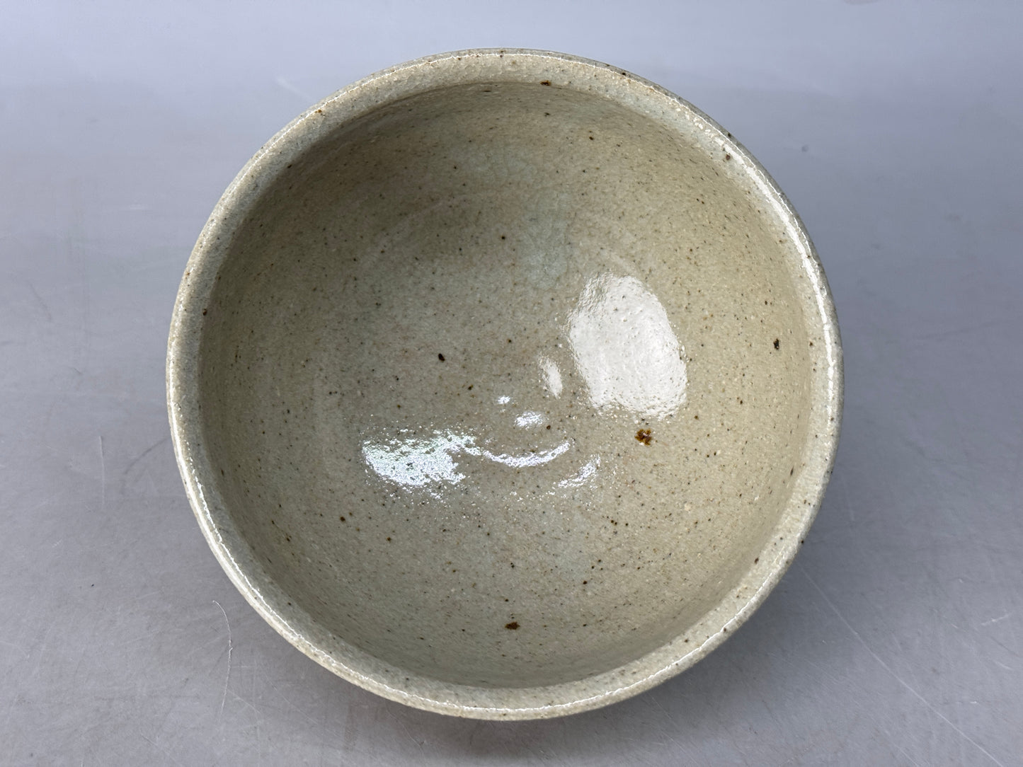 Y8653 CHAWAN Karatsu-ware Ekaratsu bowl signed box Japan antique tea ceremony
