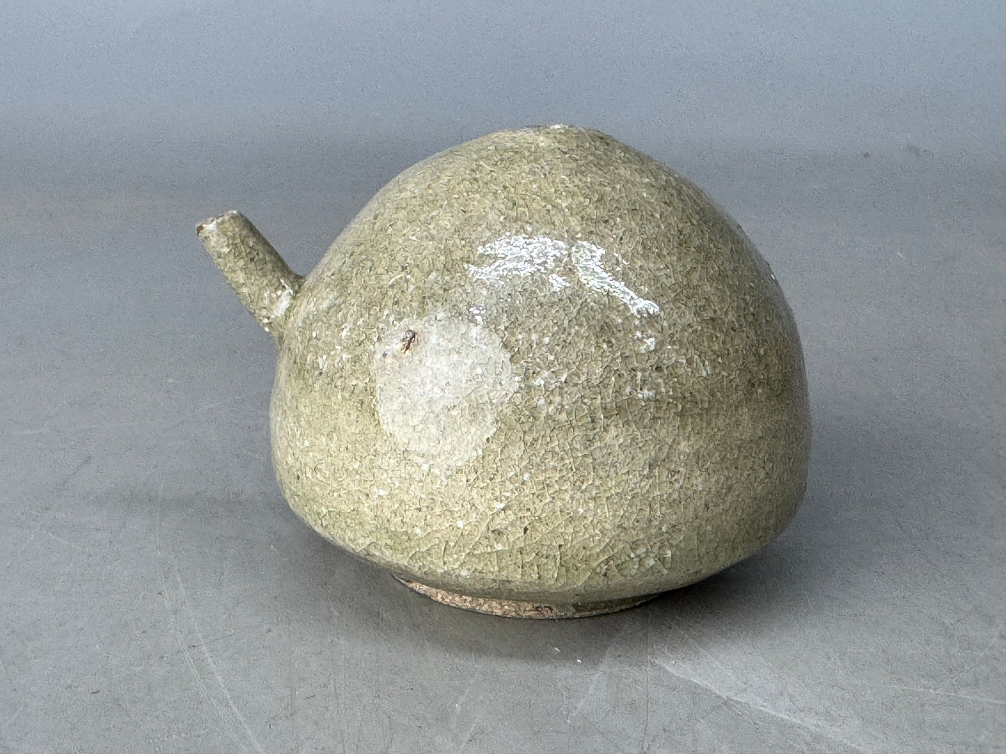 Y8675 SUITEKI Mino-ware stationery suzuri water pot signed box Japan antique