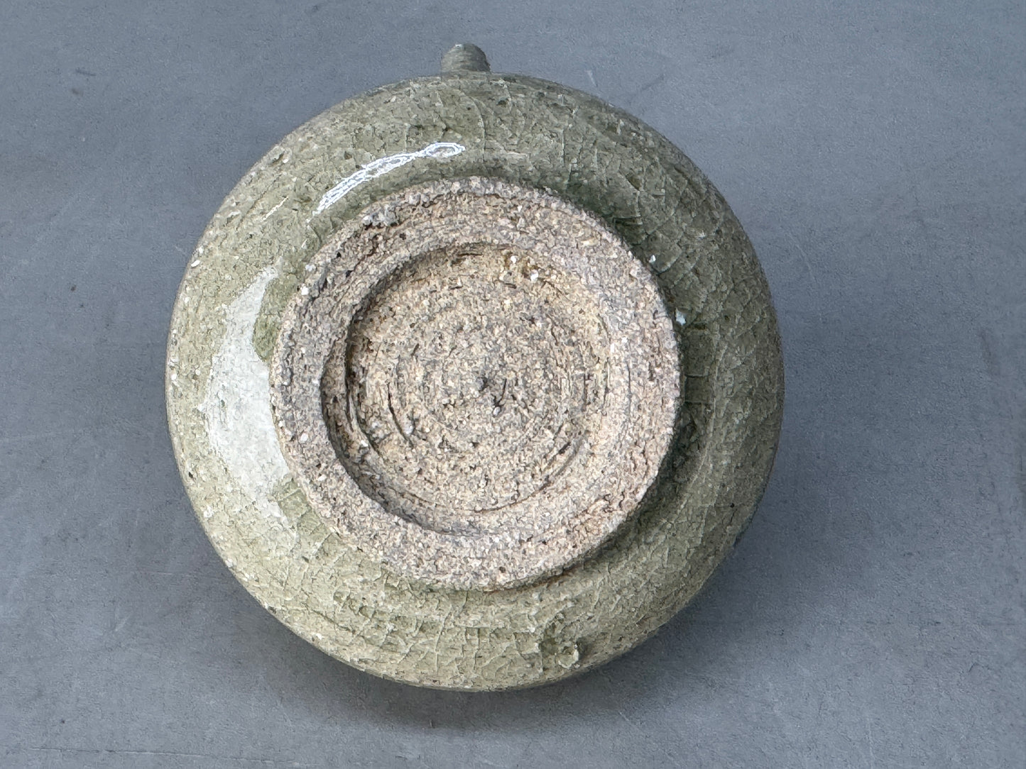 Y8675 SUITEKI Mino-ware stationery suzuri water pot signed box Japan antique