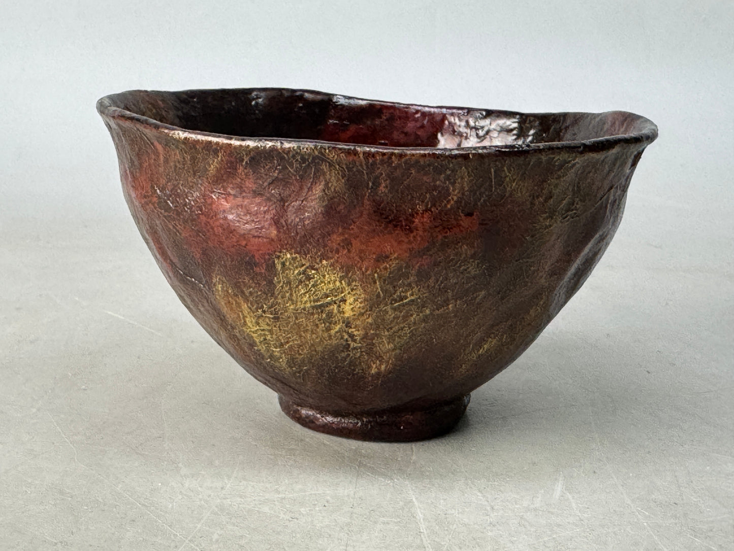 Y8682 CHAWAN Ikkanbari bowl signed box Japan antique tea ceremony teacup cup