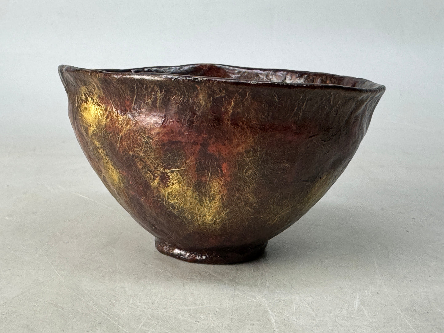 Y8682 CHAWAN Ikkanbari bowl signed box Japan antique tea ceremony teacup cup