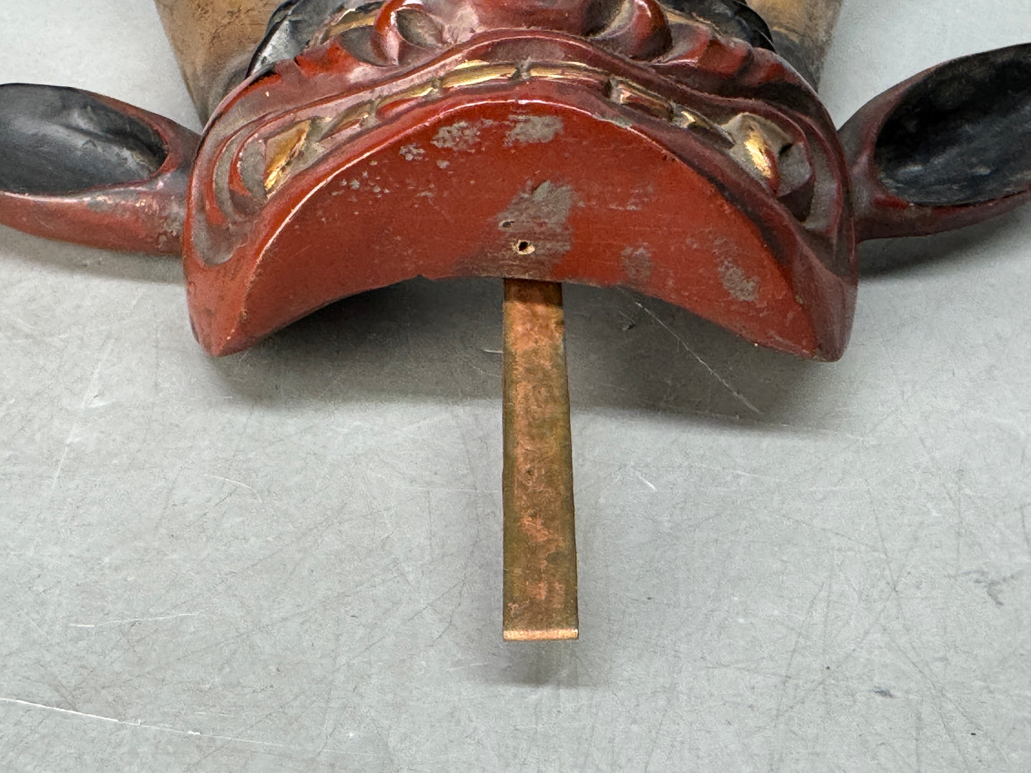 Y8705 KABUTO Maedate Kabuto helmet crest Demon bushi samurai Japan antique armor