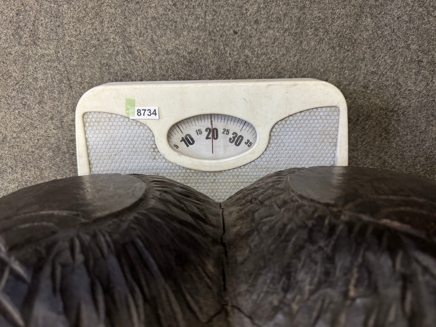 Y8734 STATUE Large Daikoku wood carving figurine Japan antique interior decor