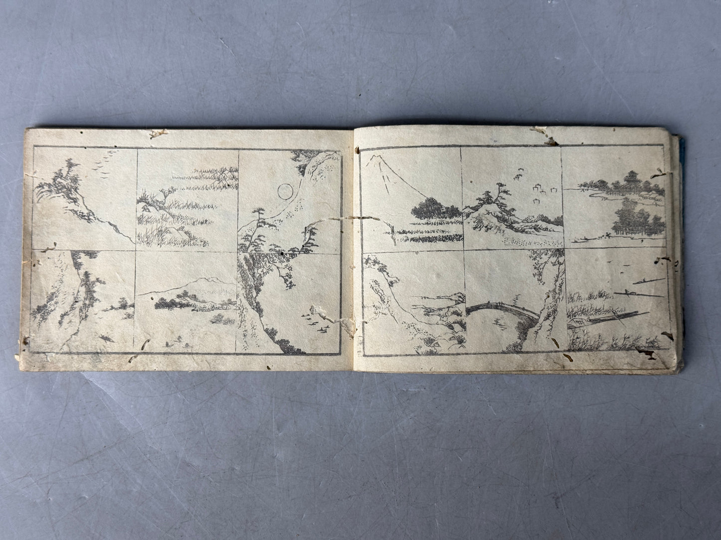 Y8737 WOODBLOCK PRINT Japanese book handbook Japan antique publications textbook