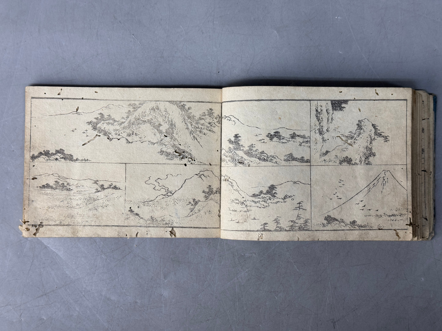 Y8737 WOODBLOCK PRINT Japanese book handbook Japan antique publications textbook