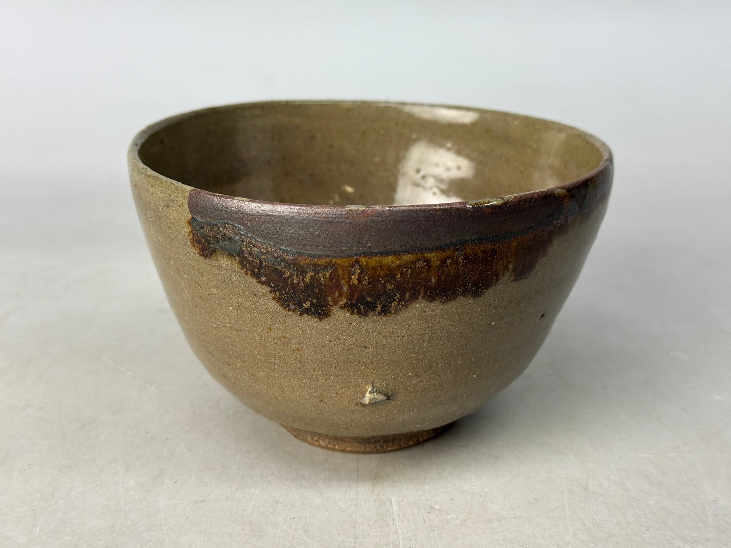 Y8742 CHAWAN Karatsu-ware Ekaratsu bowl mikazukikodai Japan antique tea ceremony