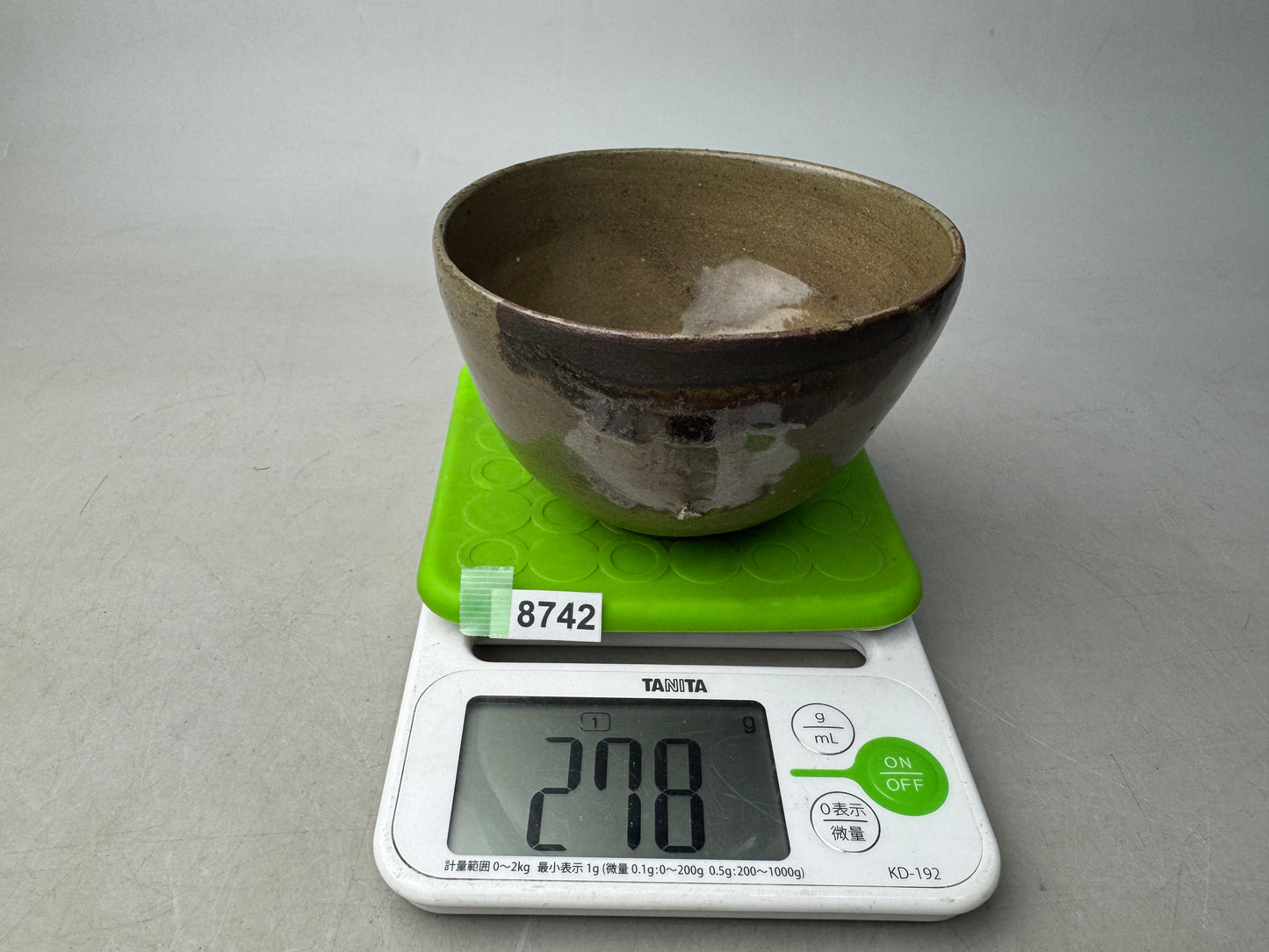 Y8742 CHAWAN Karatsu-ware Ekaratsu bowl mikazukikodai Japan antique tea ceremony