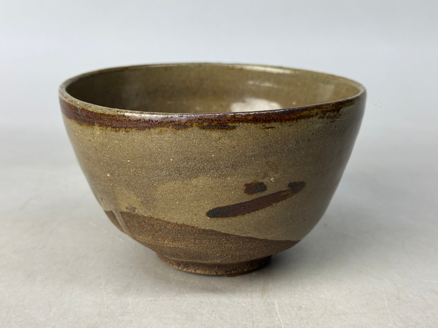 Y8742 CHAWAN Karatsu-ware Ekaratsu bowl mikazukikodai Japan antique tea ceremony
