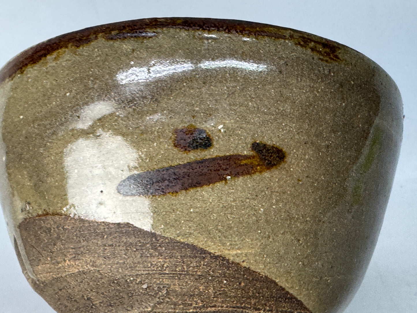 Y8742 CHAWAN Karatsu-ware Ekaratsu bowl mikazukikodai Japan antique tea ceremony
