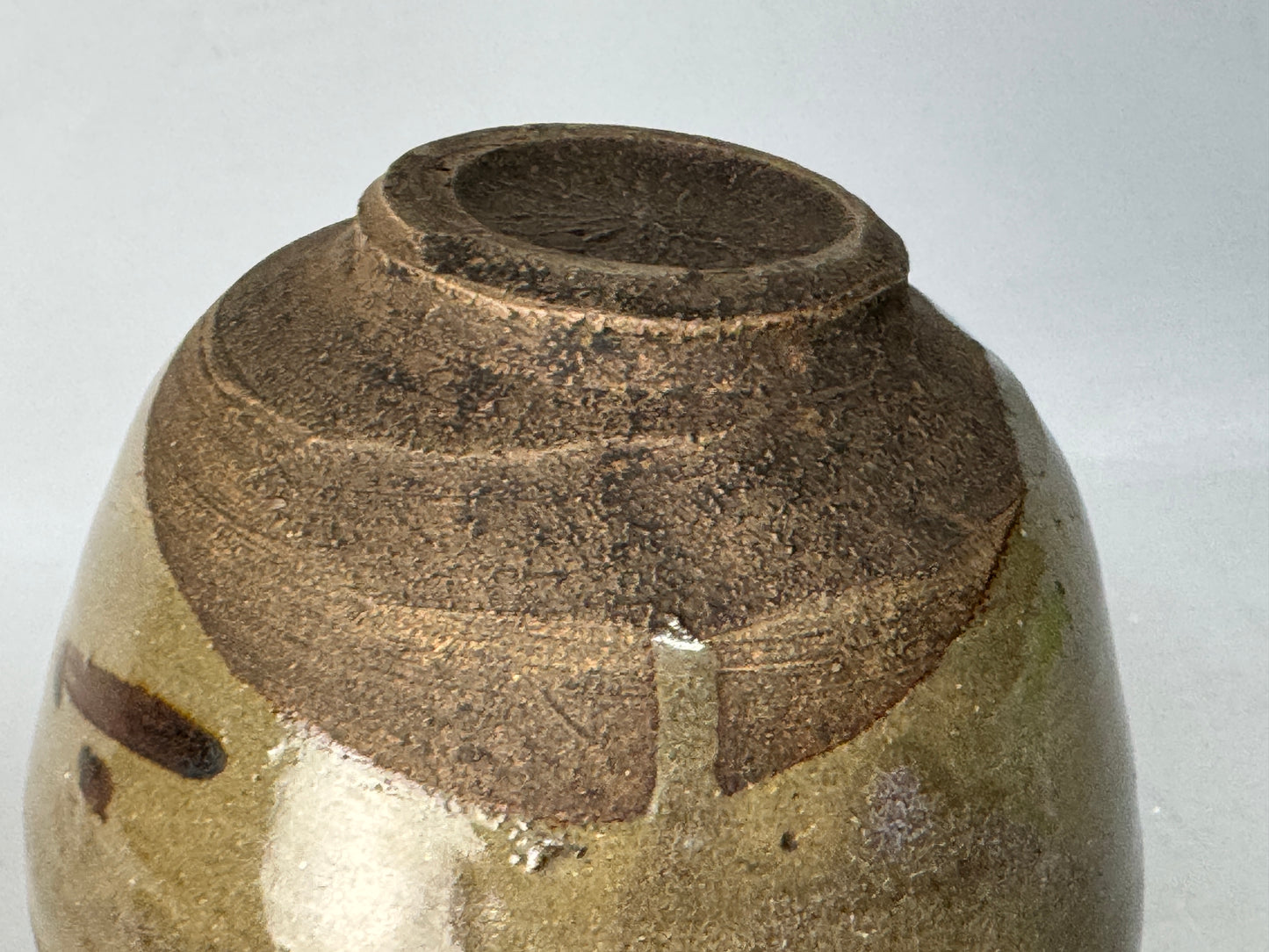 Y8742 CHAWAN Karatsu-ware Ekaratsu bowl mikazukikodai Japan antique tea ceremony