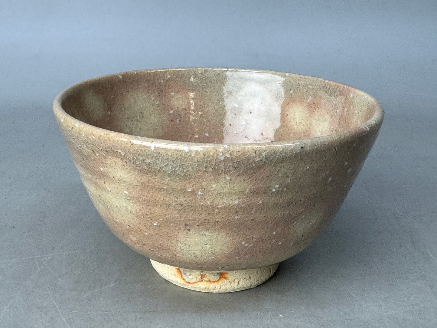 Y8743 CHAWAN Hagi-ware bowl signed box Japan antique tea ceremony teacup cup