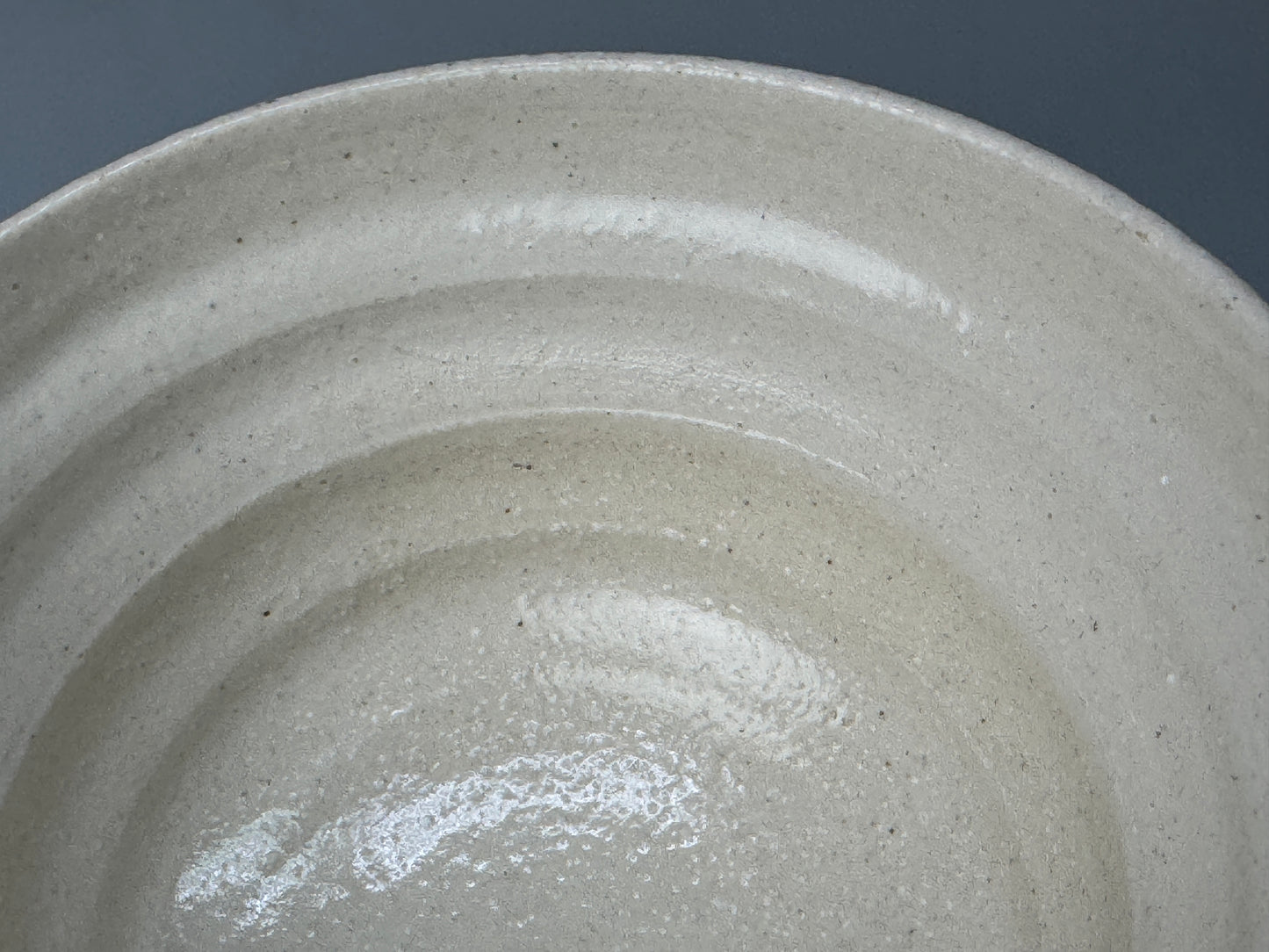 Y8744 CHAWAN Shino-ware bowl signed box Japan antique tea ceremony teacup cup