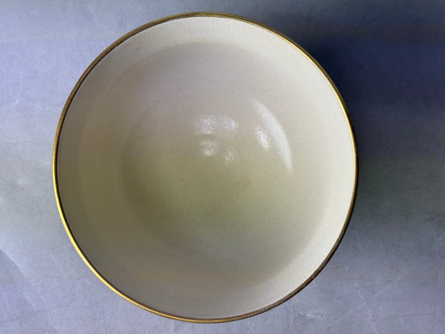 Y8745 CHAWAN Kyo-ware bowl signed box Ninsei Japan antique tea ceremony teacup