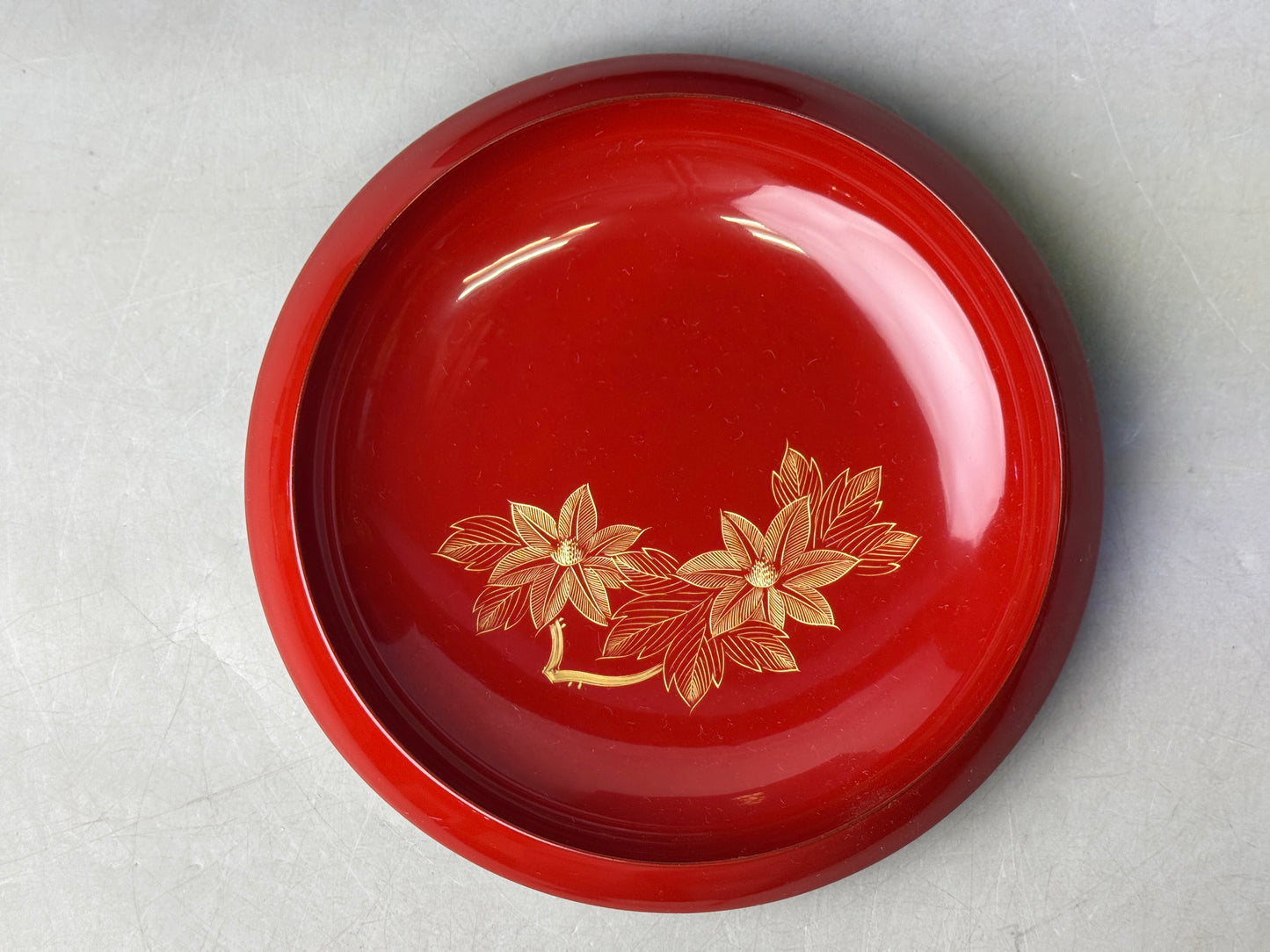 Y8754 CHAWAN Wajima lacquer confectionery bowl chopsticks box Japan antique