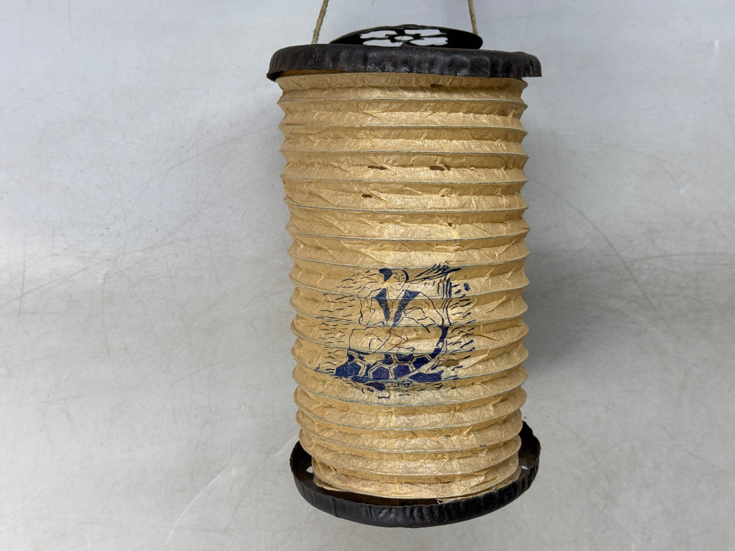 Y8756 CHOUCHIN Iron folding lantern Andon old folk tool Japan antique interior