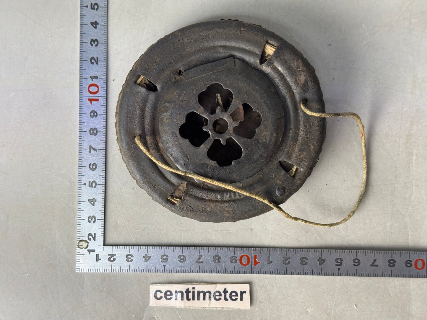 Y8756 CHOUCHIN Iron folding lantern Andon old folk tool Japan antique interior