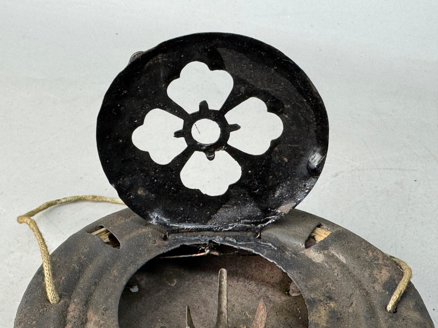 Y8756 CHOUCHIN Iron folding lantern Andon old folk tool Japan antique interior