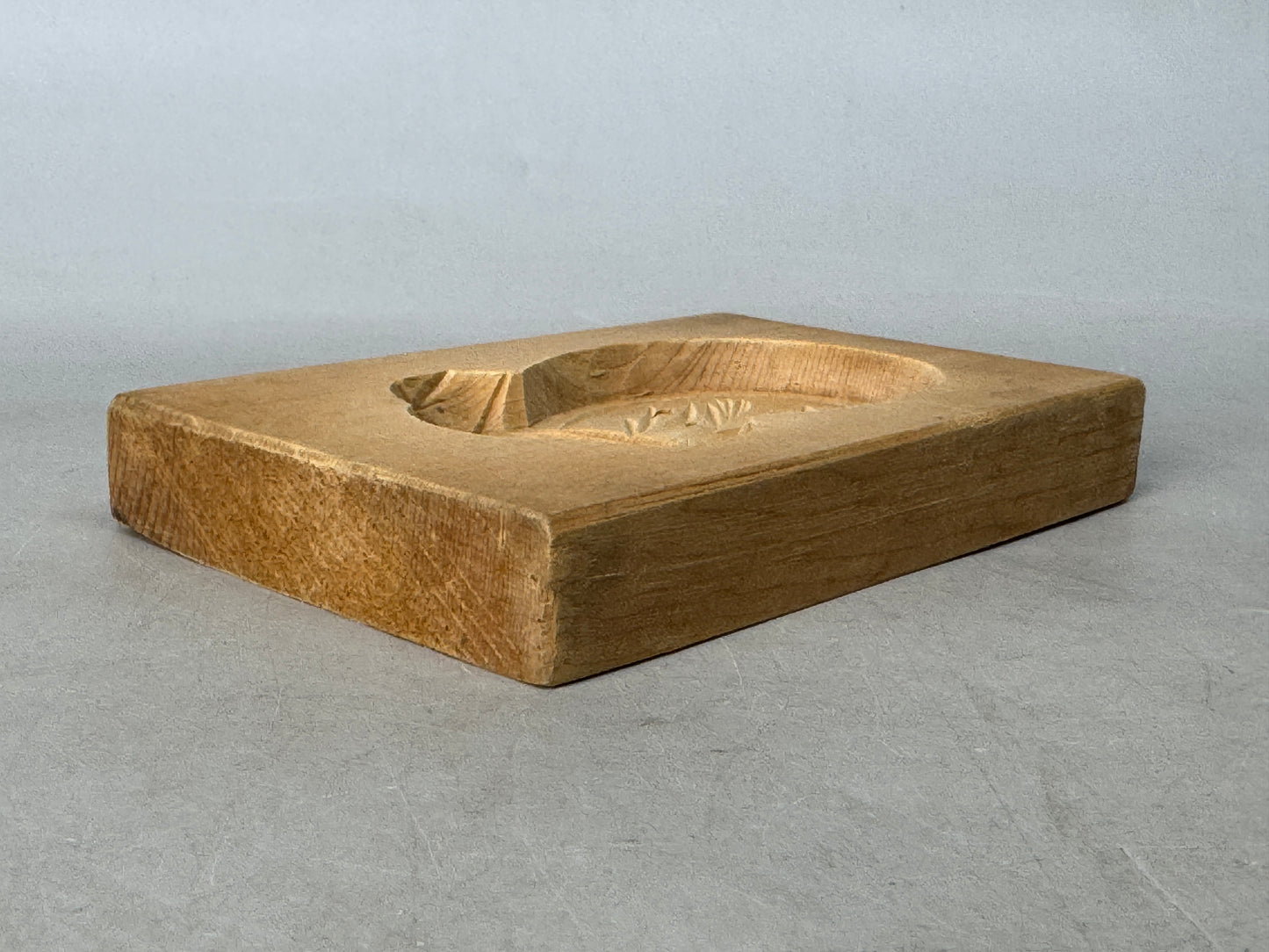 Y8778 KASHIGATA wood carving Japan antique Wooden Pastry Mold wagashi sweets