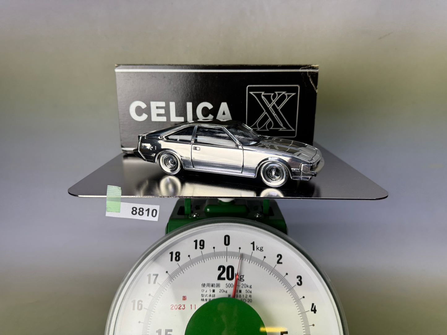 Y8810 OKIMONO Celica sports car cigarette case box Japan antique tobacco
