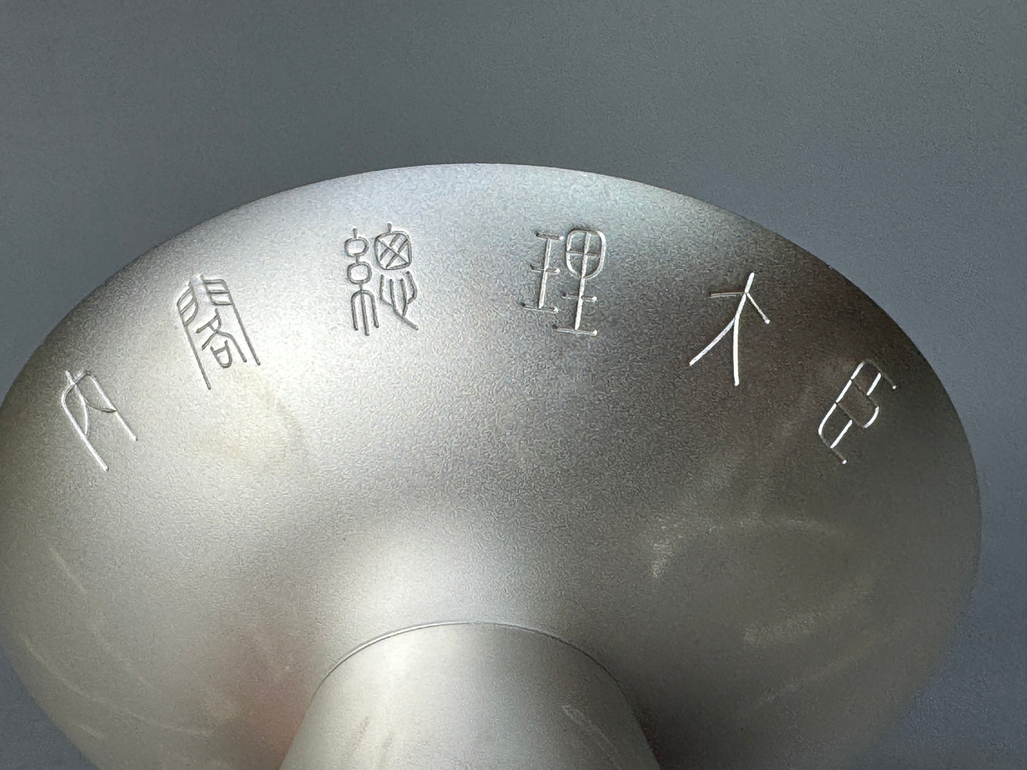 Y8813 CHAWAN Pure silver Sake cup signed box Japan antique tableware kitchen