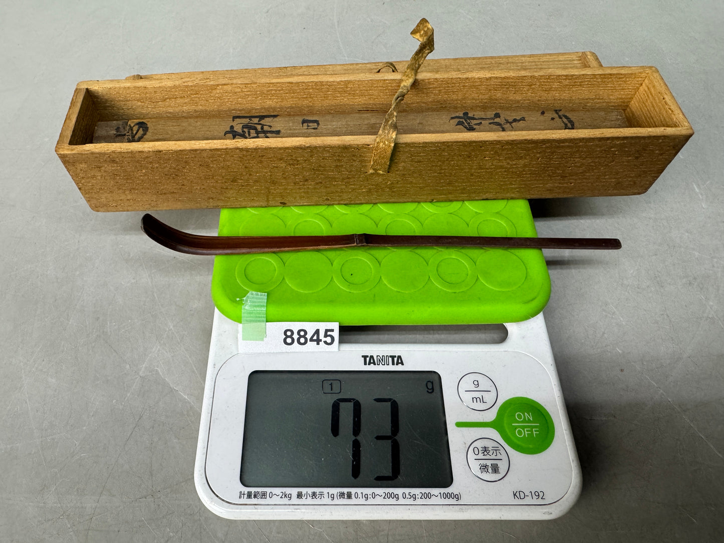 Y8845 CHASHAKU Bamboo scoop spoon box Japan Tea Ceremony utensils antique