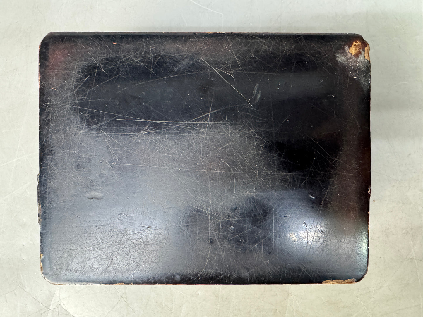 Y8846 BOX Kourin Makie small accessory case Japan antique storage container