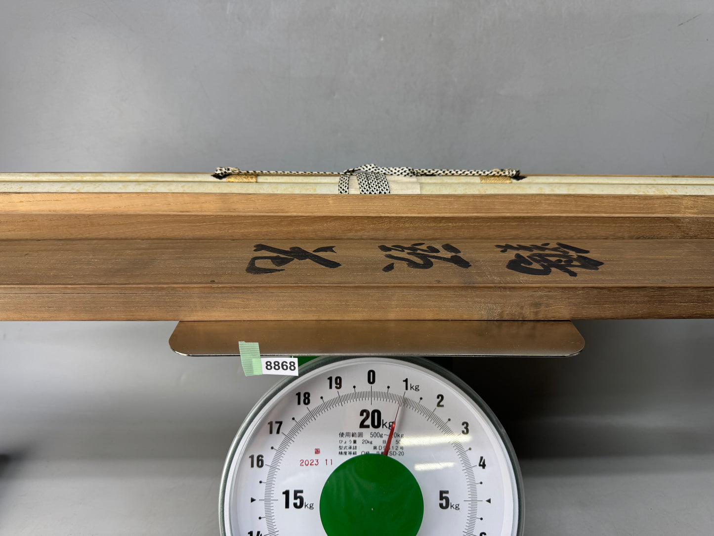 Y8868 KAKEJIKU Cockscomb flower signed box Japan antique hanging scroll interior