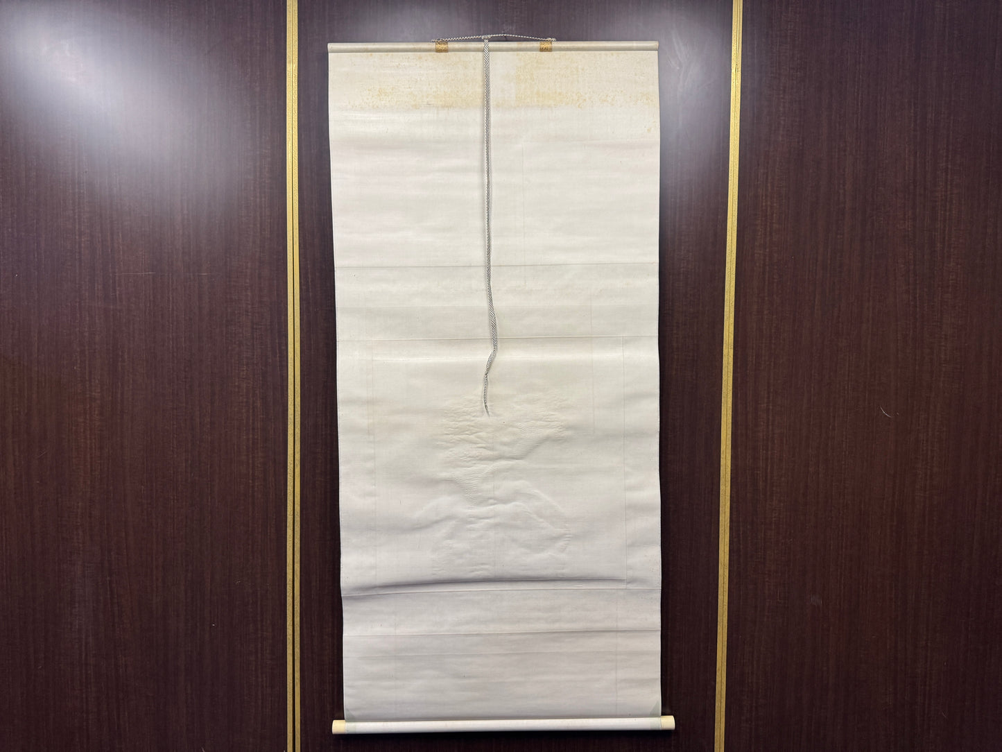 Y8868 KAKEJIKU Cockscomb flower signed box Japan antique hanging scroll interior