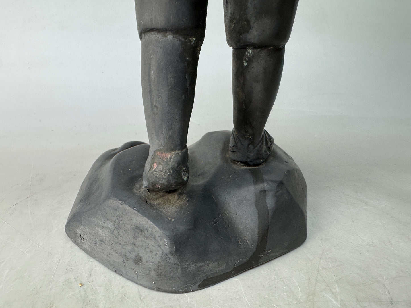 Y8872 STATUE Ninomiya Kinjiro figurine metal bronze Japan antique interior
