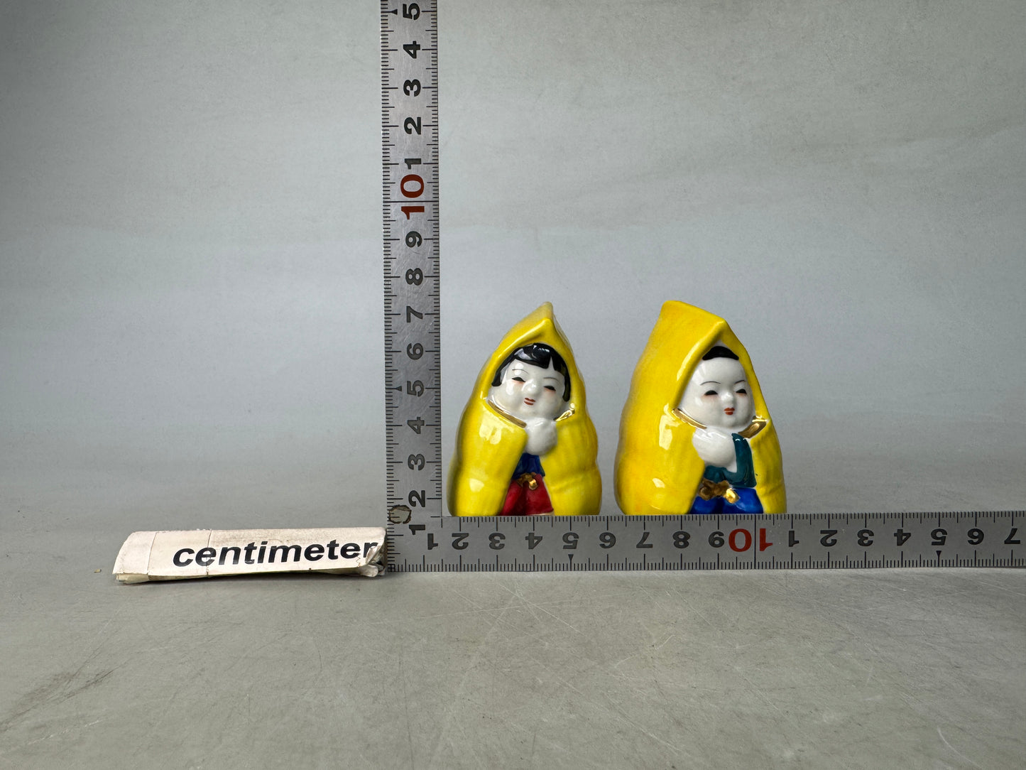 Y8873 NINGYO Kutani-ware doll Child signed small Japan antique figurine figure