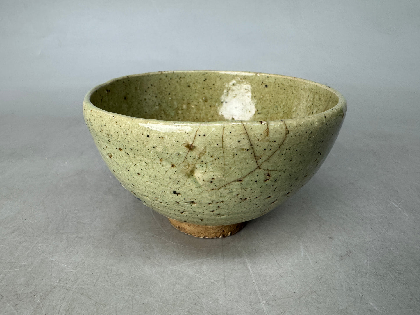Y8887 CHAWAN Seto-ware bowl signed Japan antique tea ceremony teacup pottery