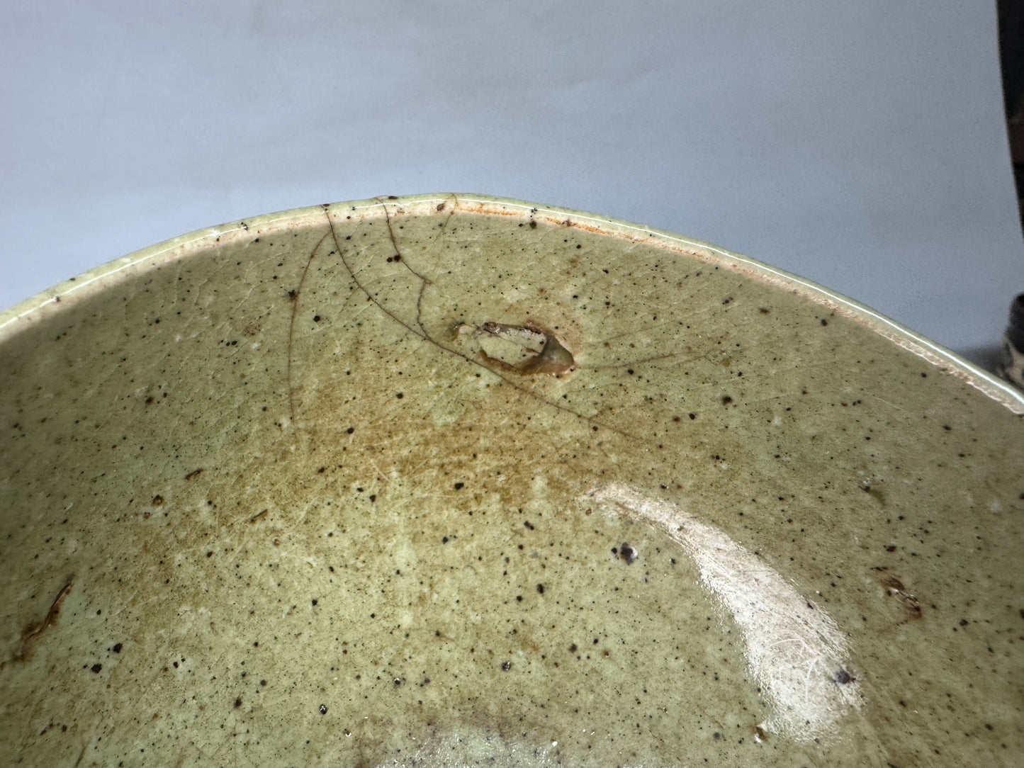 Y8887 CHAWAN Seto-ware bowl signed Japan antique tea ceremony teacup pottery