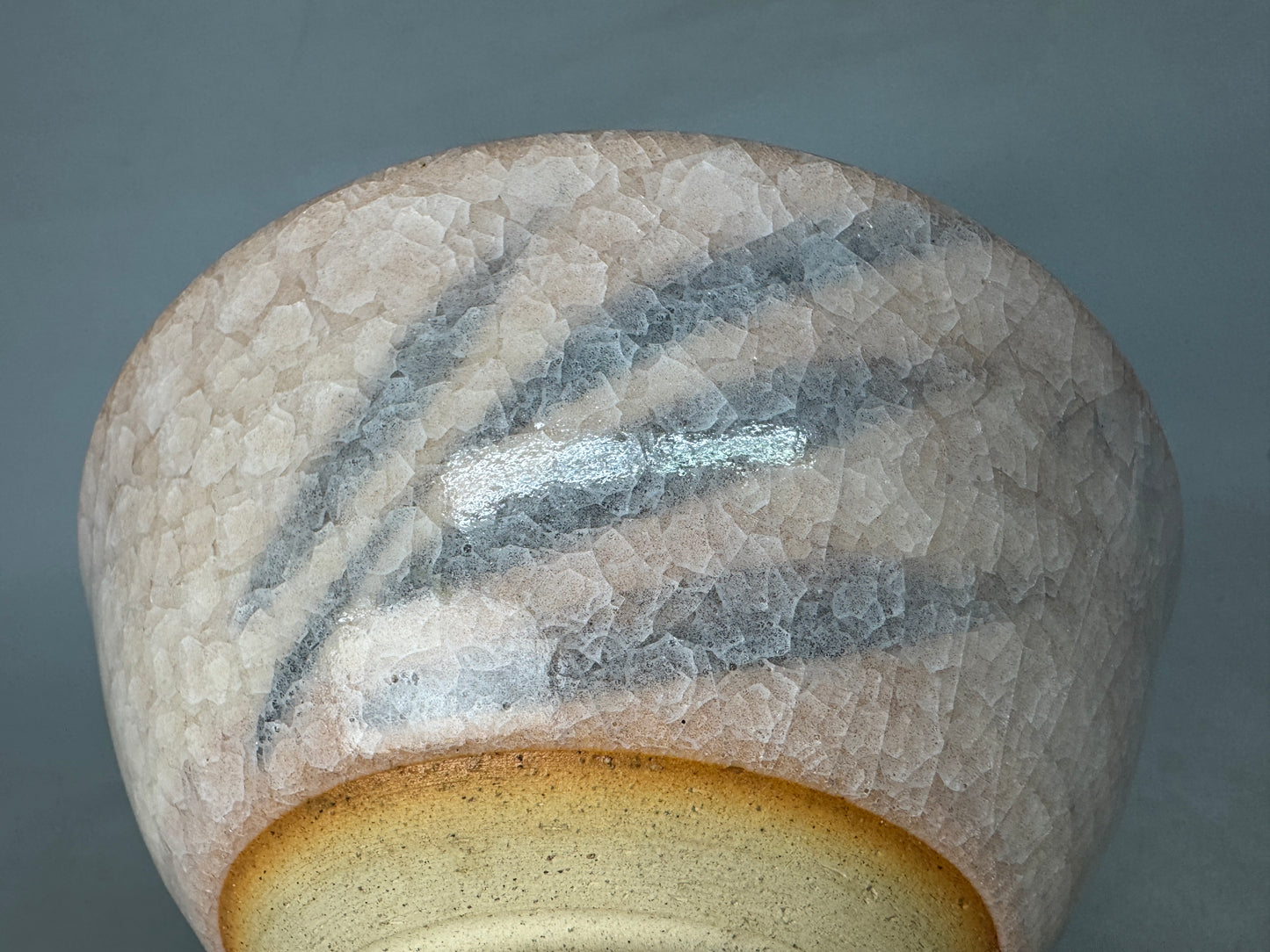 Y8891 CHAWAN Seto-ware bowl signed Japan antique tea ceremony teacup pottery