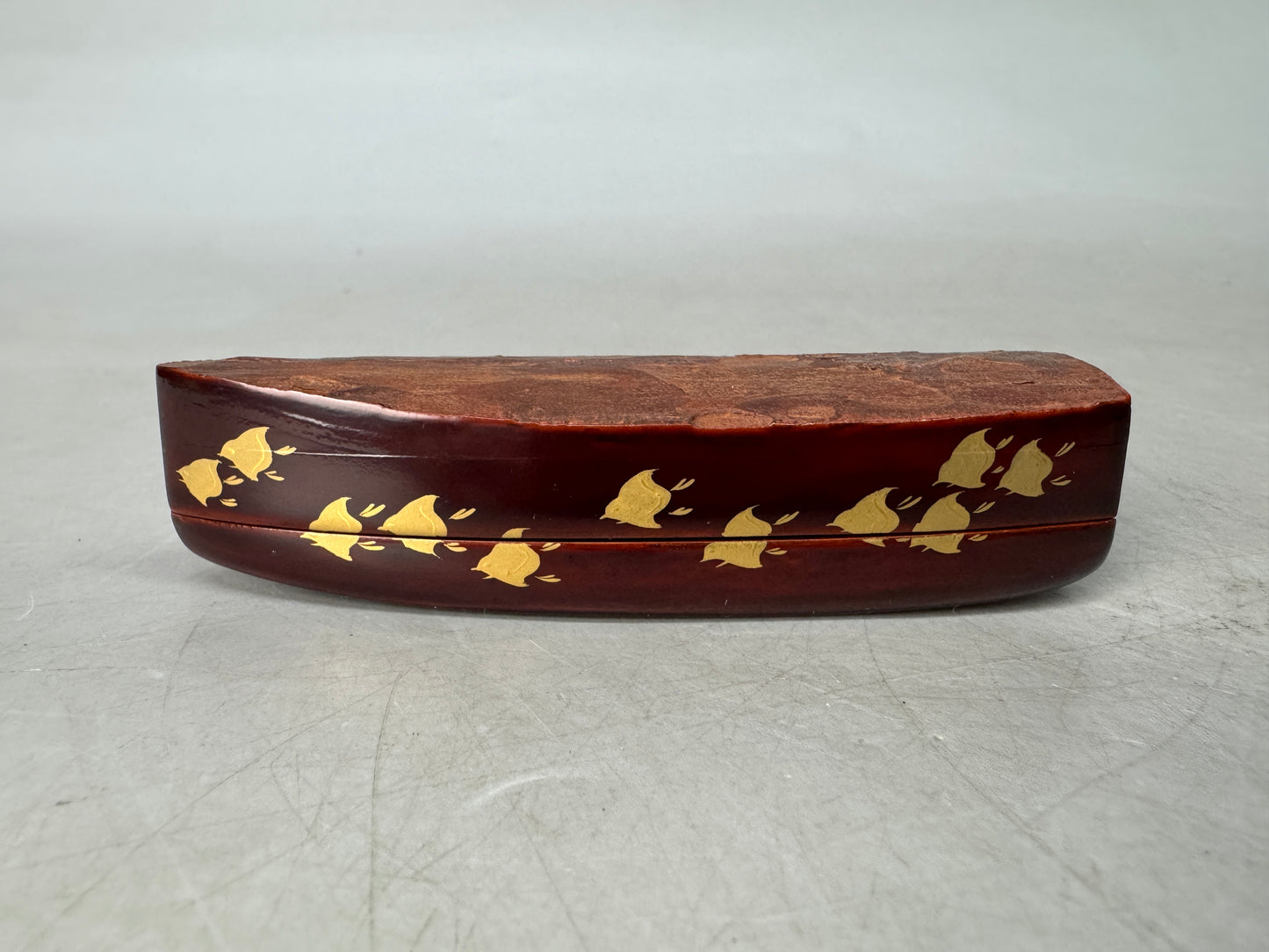 Y8903 BOX Chidori Makie signed box Japan antique incense holder fragrance aroma
