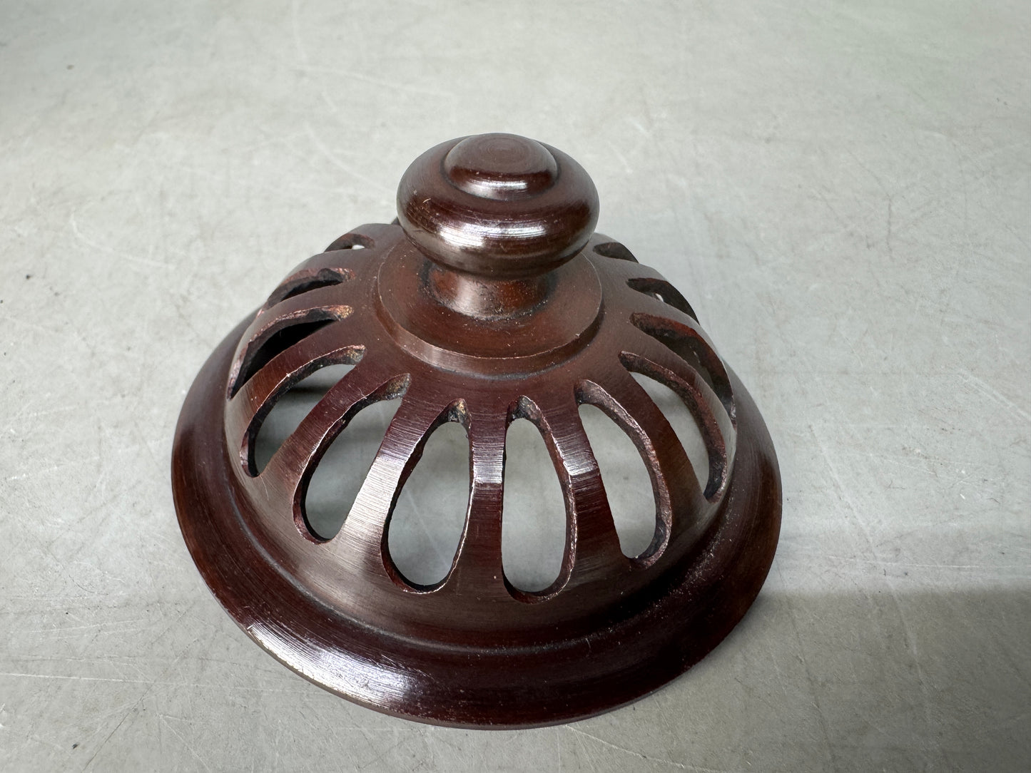 Y8905 KOURO Copper chidori pattern Japan antique fragrance incense burner aroma