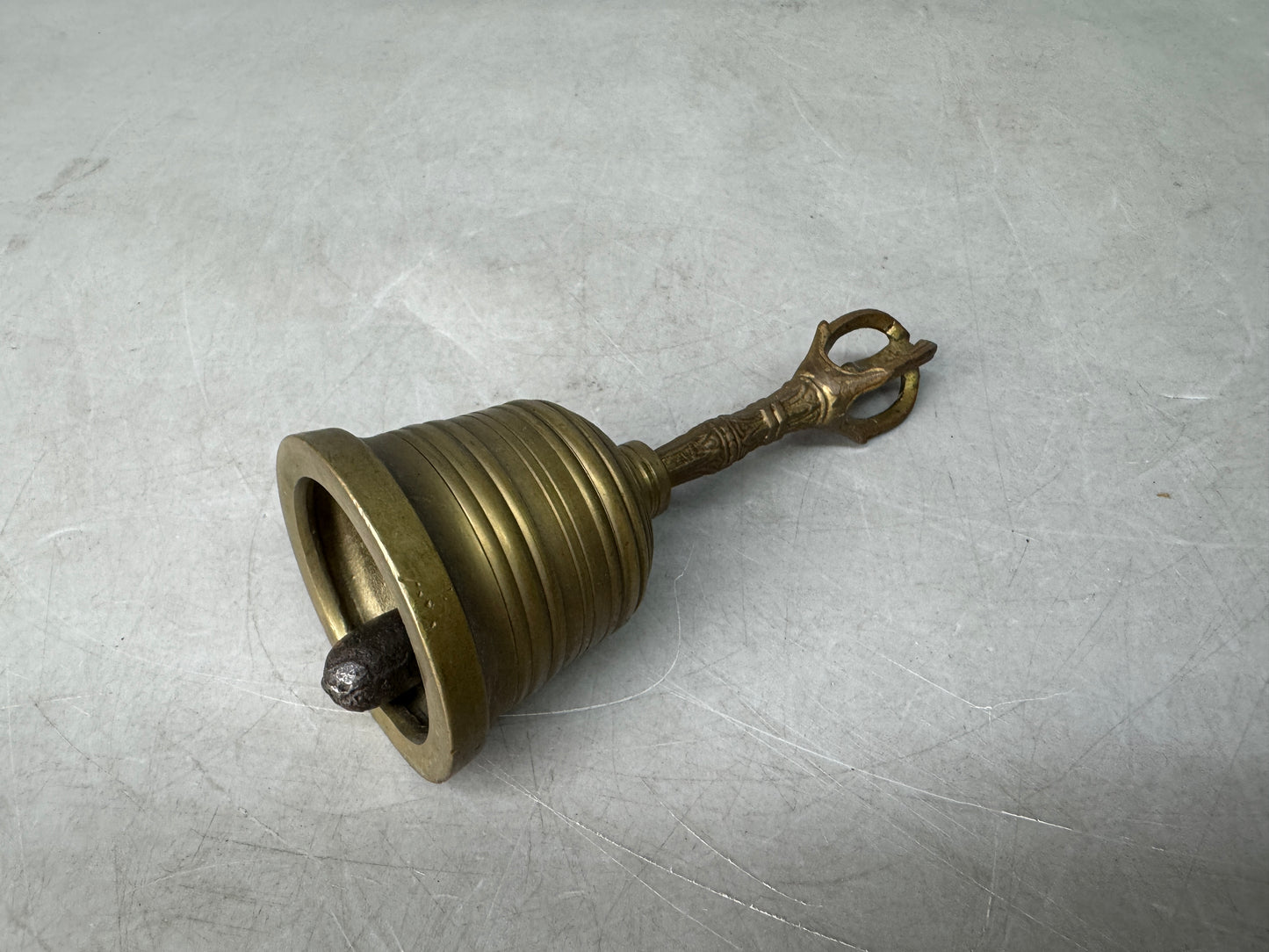 Y8925 Buddhist Altar Equipment metal Gokorei bell Buddhism tool Japan antique